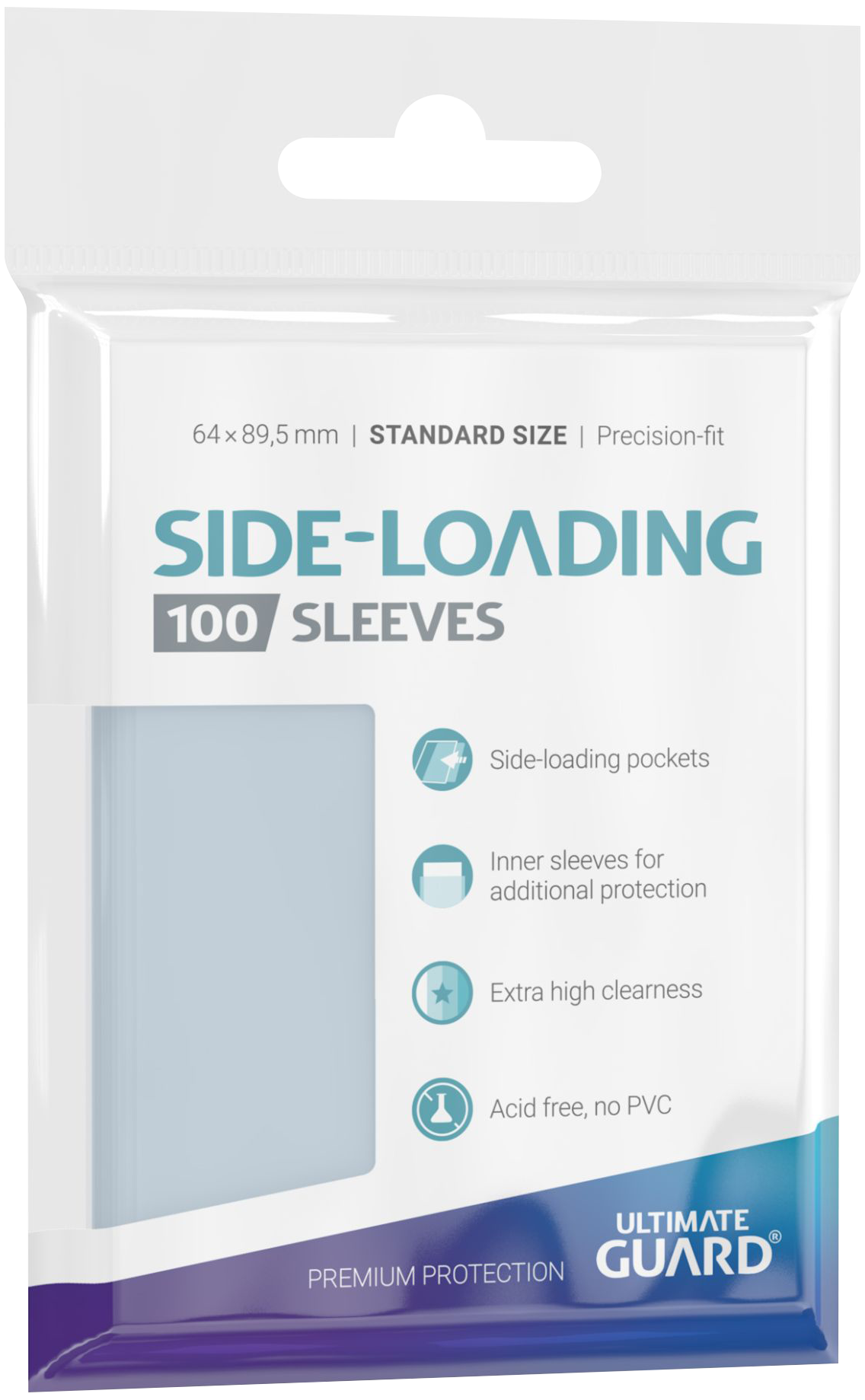 Ultimate Guard - Precise-Fit Sleeves Side-Loading - Standard Size - Transparent 100 pcs