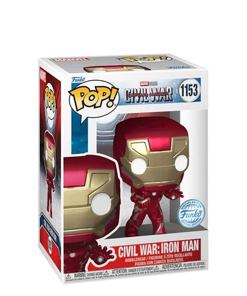 FUNKO POP Marvel: Civil War Build a Scene - 1153 Iron Man (Exclusive) 9 cm (Pop!)